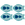 Octaevo Fish Splash Coasters (Set of 4): Blue fish-shaped placemats with heart designs and matching embroidered coasters.