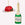 Octaevos Gourmet Sparkle Baubles (Pack of 2): a red gelatin dessert & a green Champagne bottle ornament set.