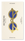 Gold brass Bookmark The Voyage by OCTAEVO, inspired by Mediterranean Rivieras, on a cream card.