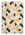 Geometric tile patterned notebook with yellow, black, and beige colors on a white background.