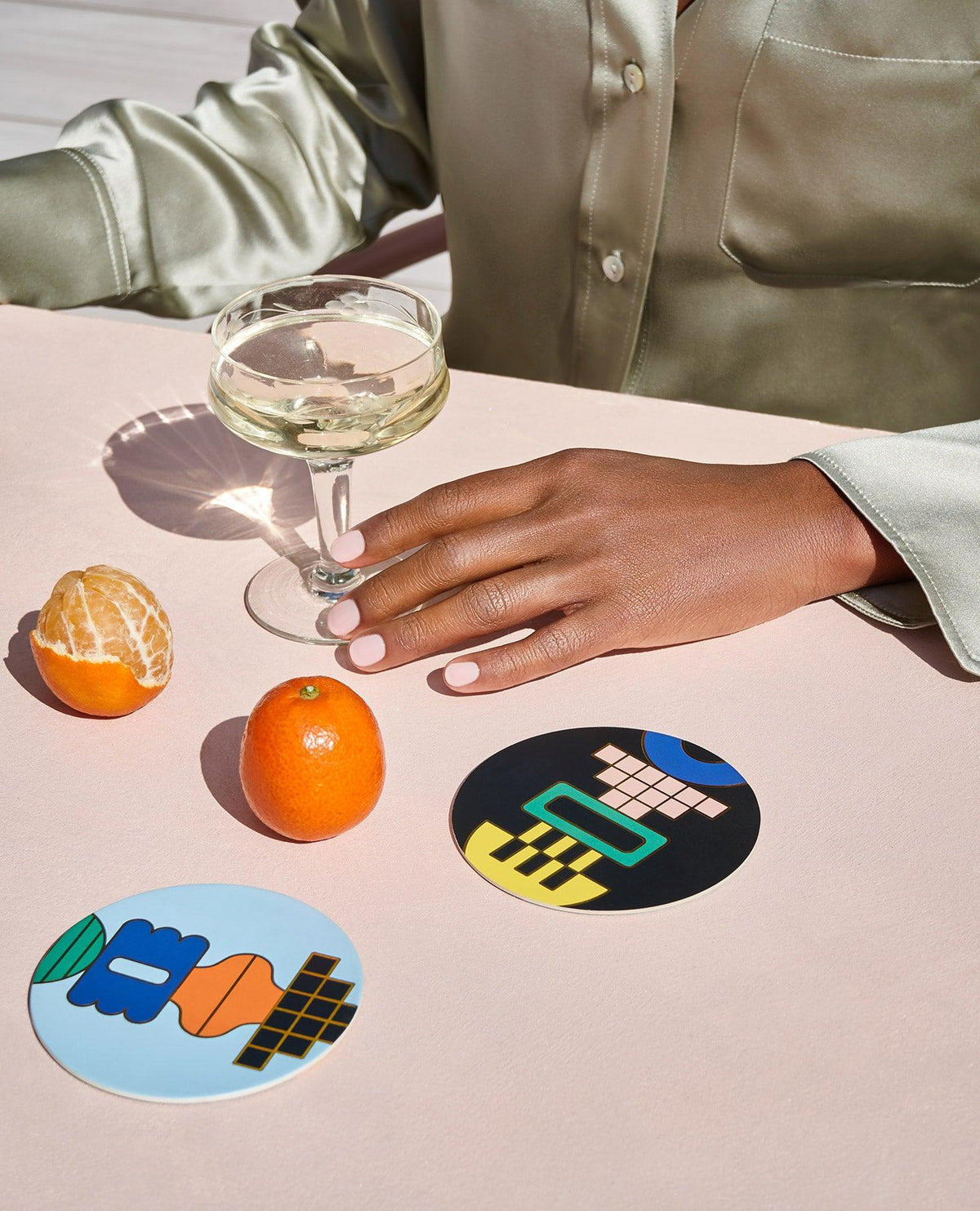 Templo cocktail coaster ceramic design perfect for entertaining and stylish drink service
