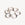 Six silver strips create a swirling pattern on Christofle's Arabesque Silver Trivet, inspired by French design.