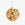 OCTAEVO's Cinnamon Bun Ornament features gold, brown, and white swirls, evoking cozy sweetness on your tree.