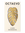 Brass Bookmark Capri by OCTAEVO, finely cut in a monstera leaf shape, inspired by a Mediterranean island.