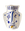 OCTAEVO Jaime Hayon Paper Vase with abstract blue and yellow face design in bold geometric style.