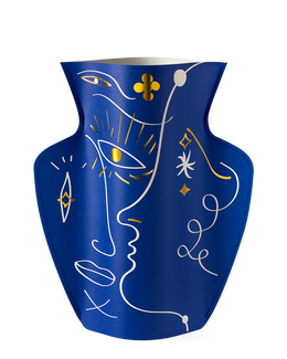 Jaime Hayon Paper Vase — Vasage Blue