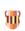 Octaevo Patio Mini Paper Vase: a handcrafted vase with vibrant orange, yellow, pink & purple stripes and checks.