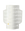 The OCTAEVO Coral Paper Vase, white and vase-shaped, stands upright against a white background.