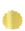 The yellow OCTAEVO Hera Paper Vase, a scallop shell design with embossed gold lines, stands on a white surface.