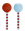 Octaevo Salad Servers (Set of 2) feature striped red and blue resin handles—a unique gift box addition.