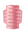 The Aurea Paper Vase by OCTAEVO: pink, perforated, geometric, waterproof, with a modern symmetrical design.