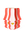 The Octaevo Beso Mini Paper Vase features water-resistant paper with red and white faces and a gold heart center.