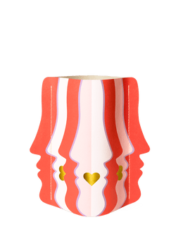Mini Florero de Papel Beso
