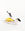 The Octaevo Bird Lemon Squeezer, a metal citrus tool, holds a lemon wedge on a white background.