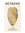 Brass Bookmark Capri by OCTAEVO, finely cut in a monstera leaf shape, inspired by a Mediterranean island.