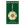 A festive Bookmark Christmas Bauble by Octaevo in gold, blue, and red sits on a green branded card.