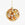 OCTAEVO's Cinnamon Bun Ornament features gold, brown, and white swirls, evoking cozy sweetness on your tree.