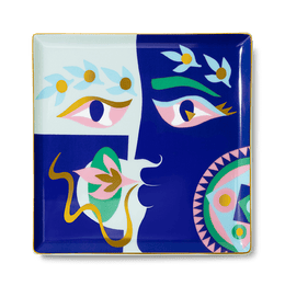 Claire Johnson Ceramic Tray — Blue