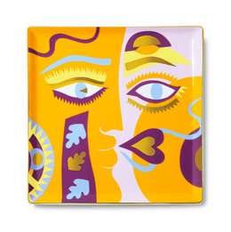 Claire Johnson Ceramic Tray — Orange