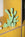Octaevo Earth Paper Sculpture—green abstract decor with curves, displayed on a yellow shelf beside books and a white object.