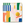 The Octaevo Emporio Ceramic Tray features colorful abstract geometric shapes and a gold circle on white.