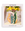 The Octaevo Fish Mini Paper Vase, shaped like a colorful fish, holds yellow and purple flowers in a branded frame.