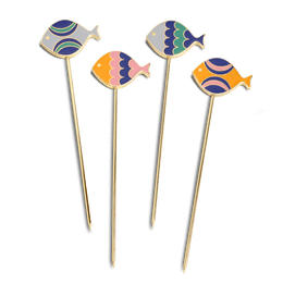 Fish Splash Cocktail Picks (Set of 4)