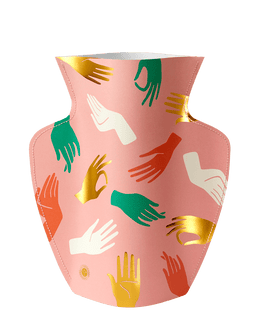 Hamsa Paper Vase