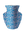 The OCTAEVO Icarus Paper Vase features a bold blue and pink Greek key pattern on a white background.