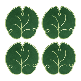 Lily Leaf Coasters (Set of 4)