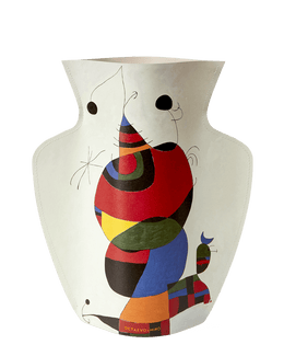Miró Paper Vase — Femme, oiseau, étoile