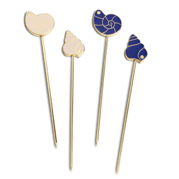 Pearl Shell Cocktail Picks (Set of 4)