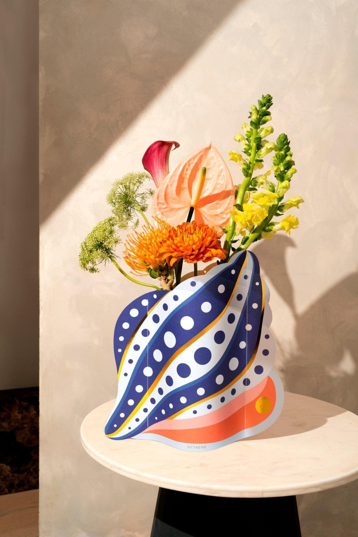 Muschel Papiervase – wasserabweisende dekorative Vase