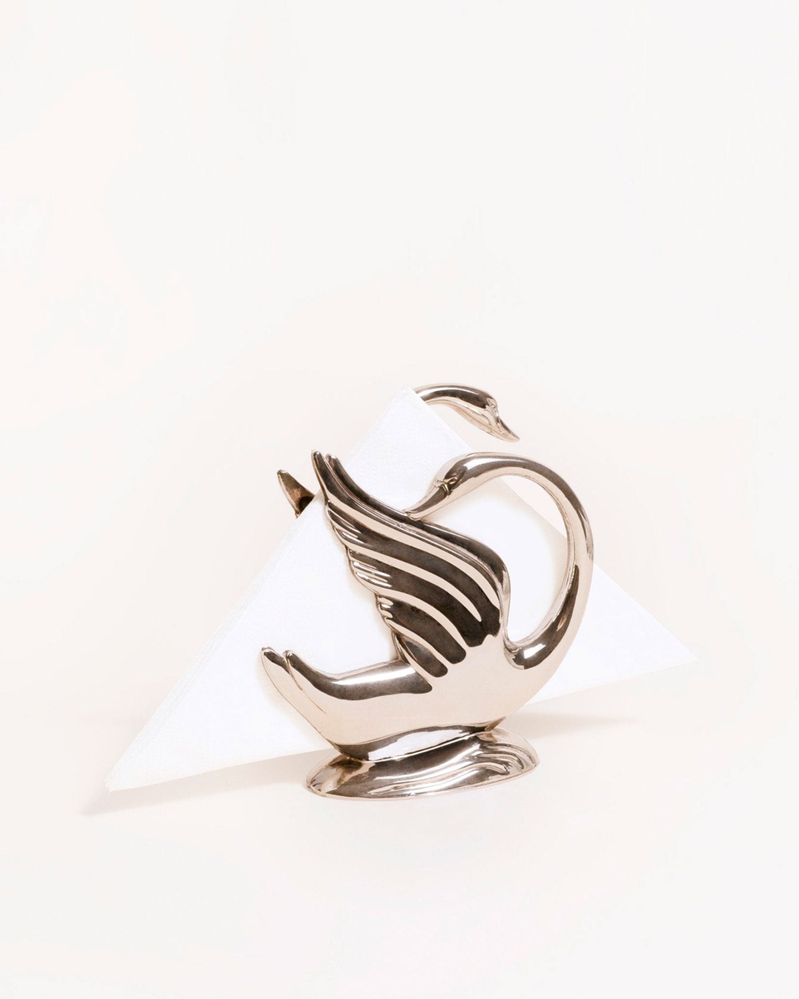 Vintage Swan Napkin Holder - Silver-Plated Table Accessory – Octaevo