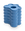 Flora Candle Holder by Octaevo in blue