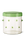 The Agave Glass Container Small by OCTAEVO features clear borosilicate glass and a green lid, ideal for stylish storage.