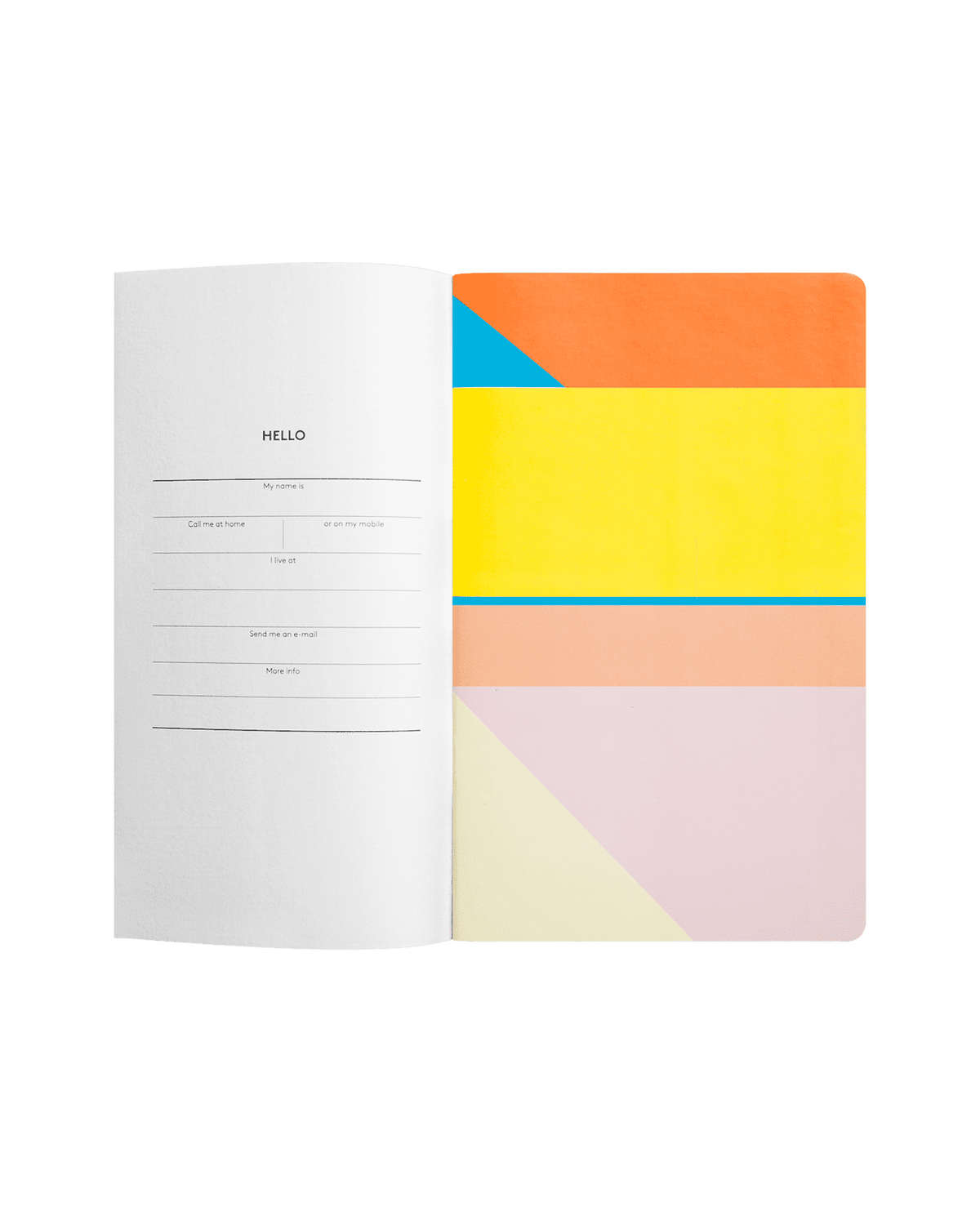 OCTAEVO Bazaar Creative Notes: Luxury notebook with personal info page and bold geometric designs—great gift idea!.