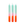 Three tall Dip Dye Candles Sorbet by Octaevo in blue, pink, and orange stand upright on a transparent background.