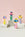 Octaevos Flower Paper Sculpture 2: four vibrant 3D flowers in geometric vases pop against a pink background.