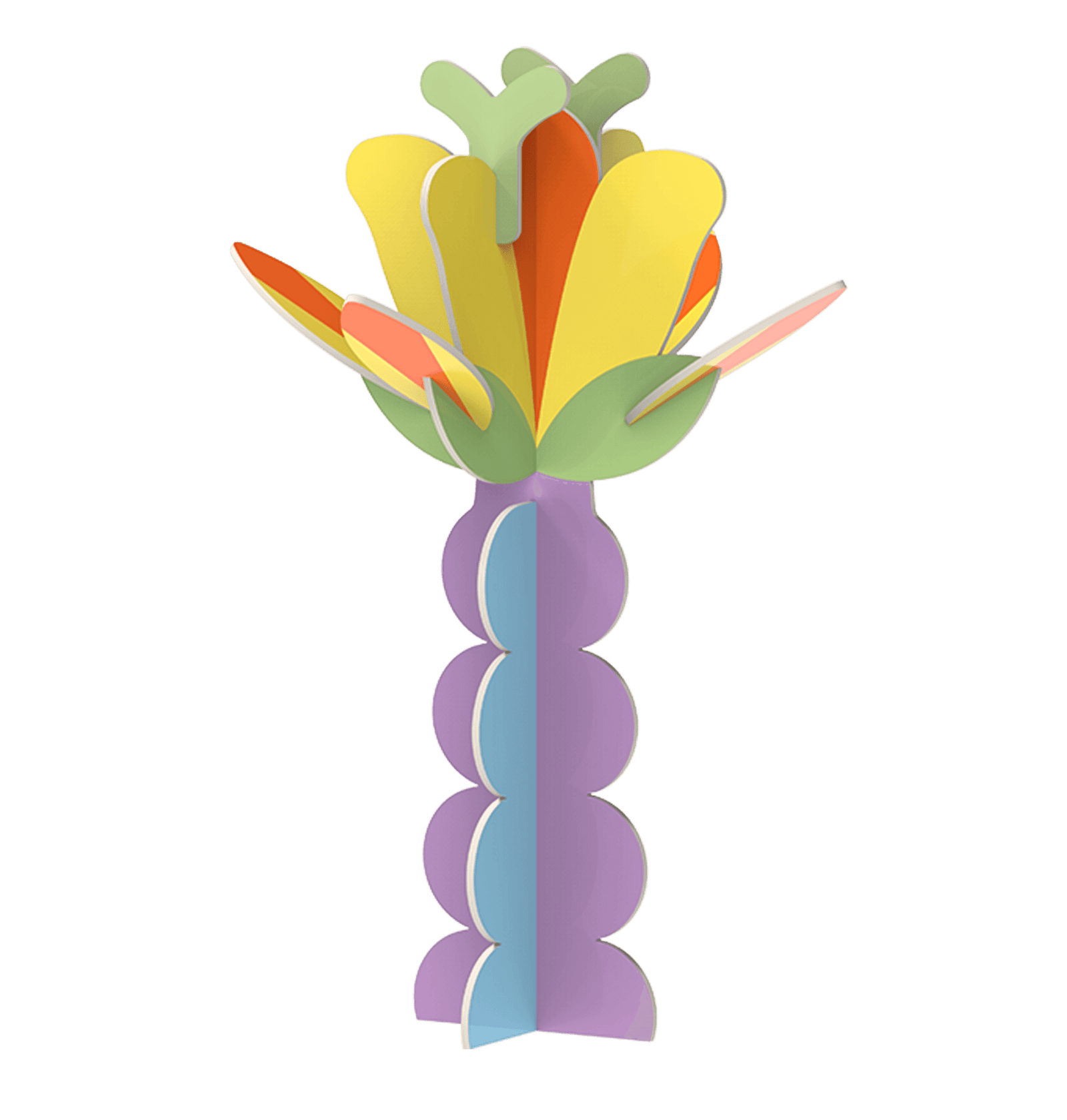 Aurora Flower Paper Sculpture – Yellow & Orange – Octaevo