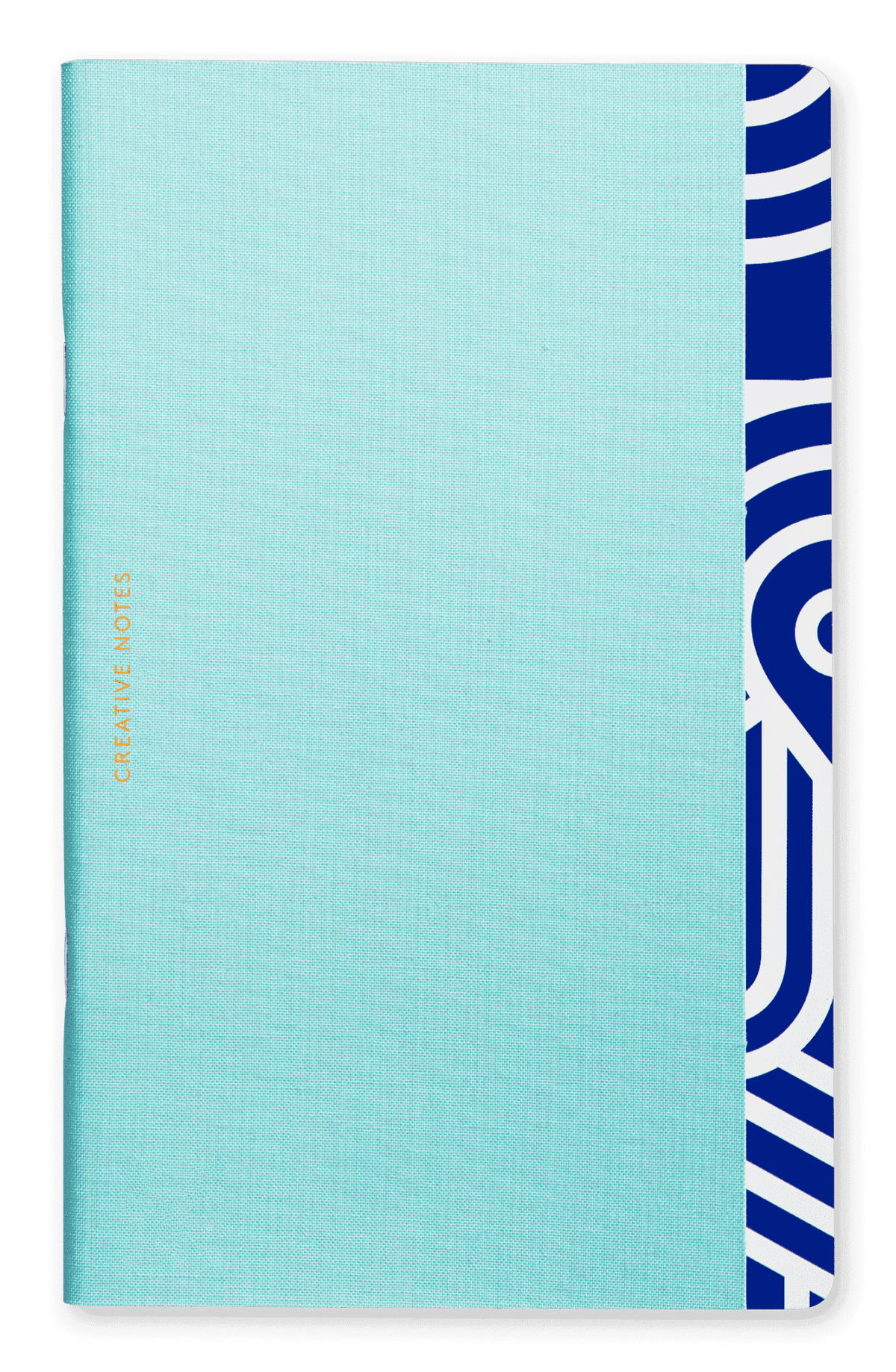 OCTAEVO Greco Creative Notes: light blue luxury notebook with gold text and geometric edge—an inspiring gift.