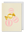 OCTAEVO Greeting Card with gold metal candy clip and pink circles on white background. 
