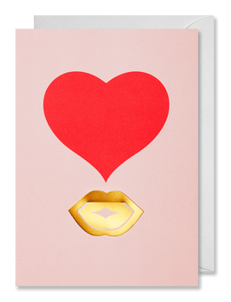 Kiss Greeting Card