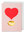 The OCTAEVO Greeting Card Kiss features a bold red heart above gold lips—ideal for unique stationery or gifting.