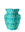 The Icarus Mini Paper Vase by OCTAEVO features a blue and green maze pattern, ideal for Mediterranean decor.