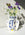 The OCTAEVO Jaime Hayon Paper Vase, with a blue and yellow face, holds purple and white wildflowers.