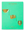 Three gold brass metal Clips by OCTAEVO, shaped like a melon, bird and leaf on a green branded card.