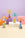 Octaevos Mushroom Paper Sculpture 4 stands on pastel blocks against a purple and beige background.