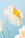 Octaevo’s Paper Flower Bouquet Sunrise features white and yellow crepe flowers set against a light blue background.
