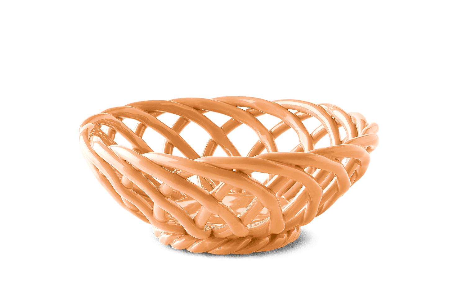 Sicilia Ceramic Basket - Authentic European Craftsmanship